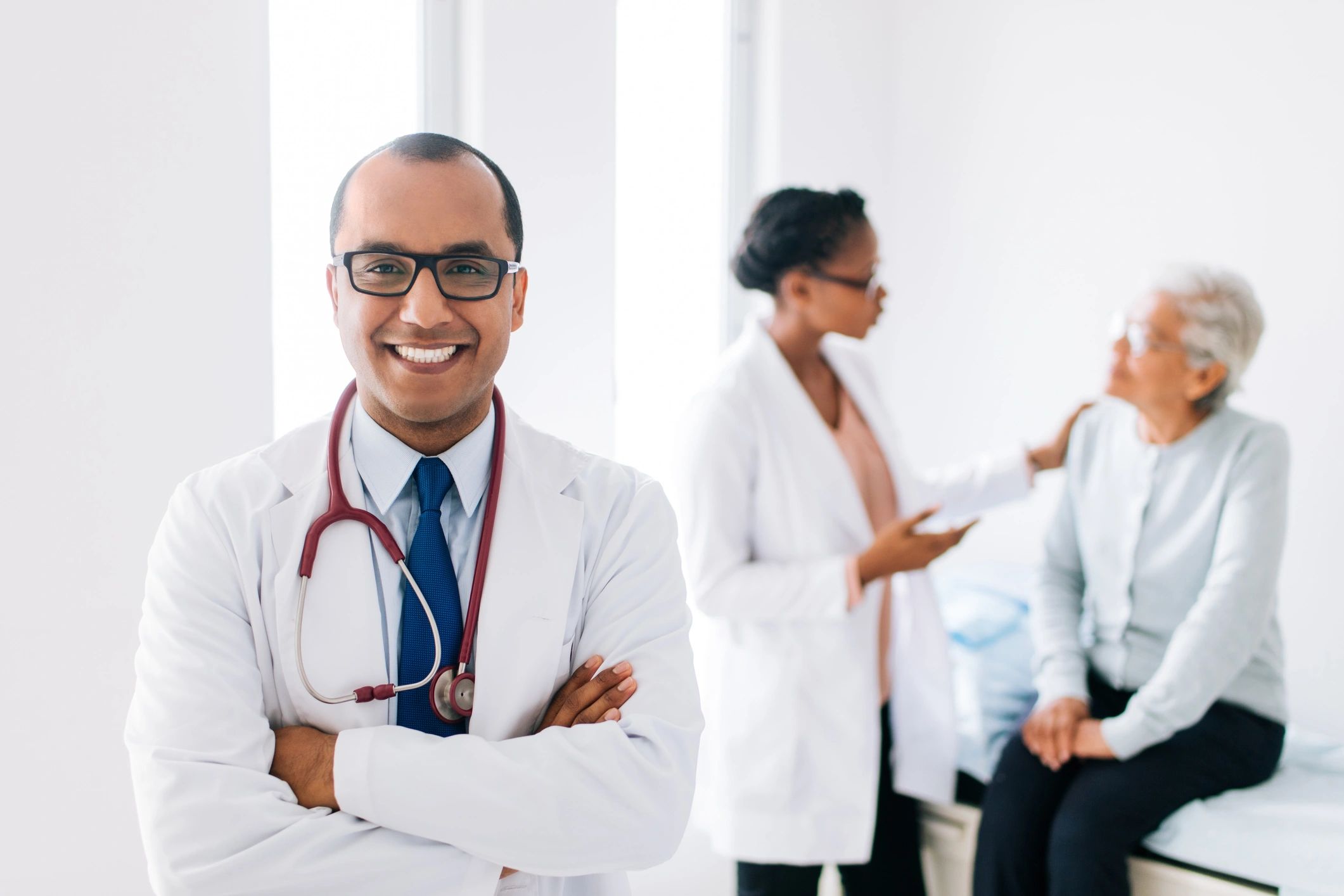 Smiling healthcare professional