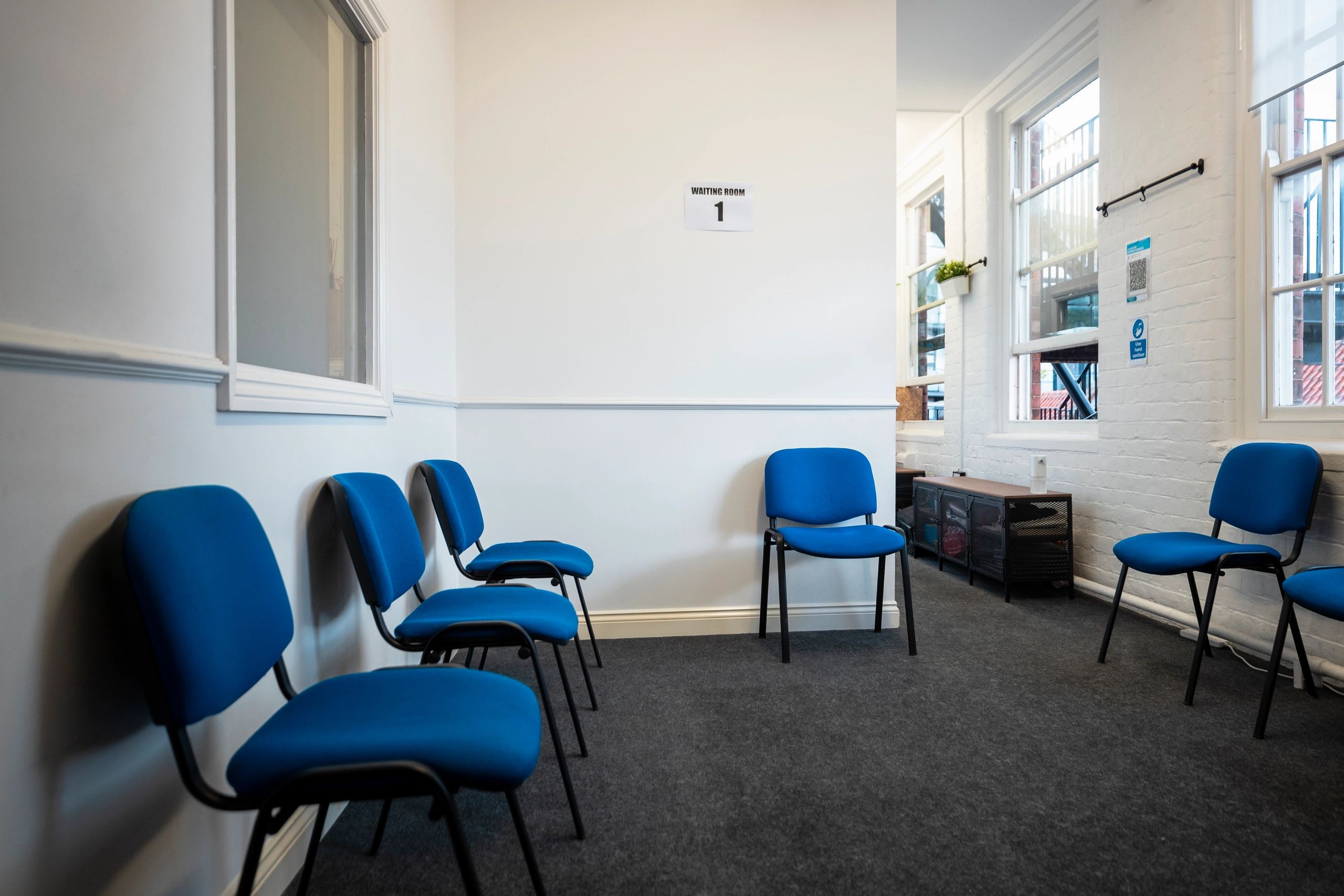 Accessible healthcare reception area